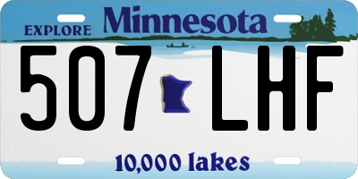 MN license plate 507LHF