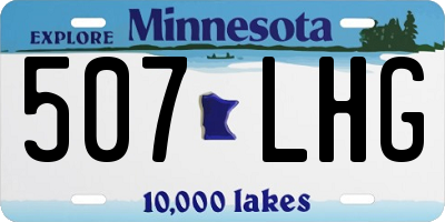 MN license plate 507LHG