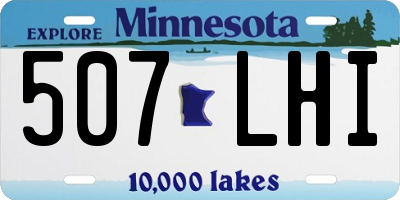 MN license plate 507LHI