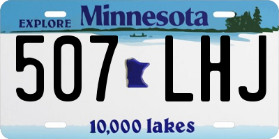 MN license plate 507LHJ