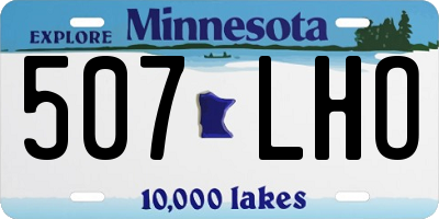 MN license plate 507LHO