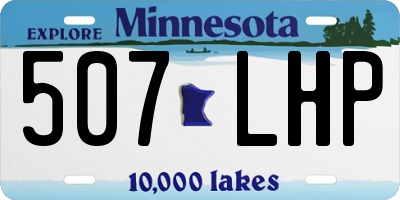 MN license plate 507LHP