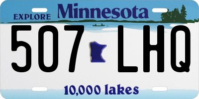 MN license plate 507LHQ