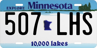 MN license plate 507LHS