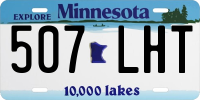 MN license plate 507LHT