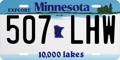 MN license plate 507LHW