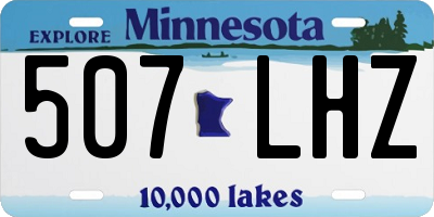 MN license plate 507LHZ