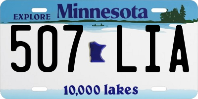 MN license plate 507LIA