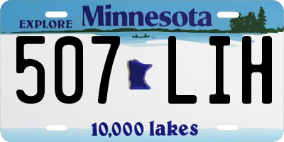 MN license plate 507LIH