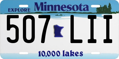 MN license plate 507LII
