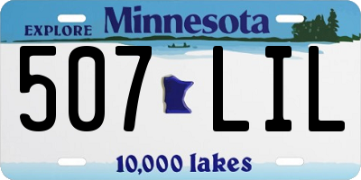 MN license plate 507LIL