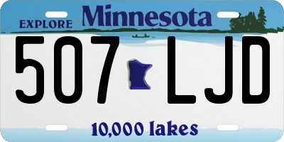 MN license plate 507LJD