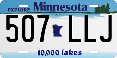 MN license plate 507LLJ