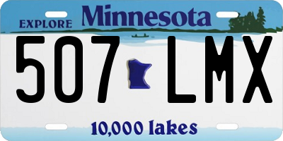 MN license plate 507LMX