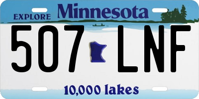 MN license plate 507LNF
