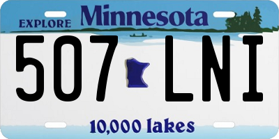 MN license plate 507LNI
