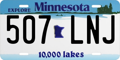 MN license plate 507LNJ
