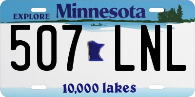 MN license plate 507LNL