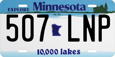 MN license plate 507LNP