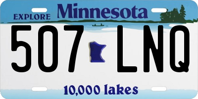 MN license plate 507LNQ