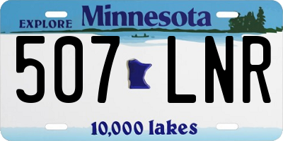 MN license plate 507LNR