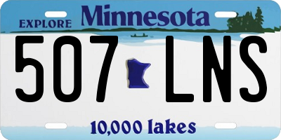 MN license plate 507LNS