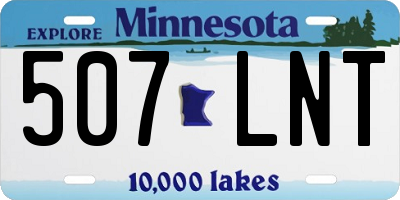 MN license plate 507LNT