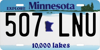 MN license plate 507LNU