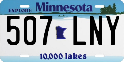 MN license plate 507LNY