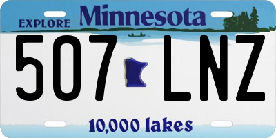 MN license plate 507LNZ