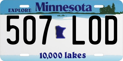 MN license plate 507LOD