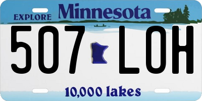MN license plate 507LOH