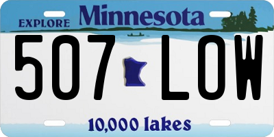 MN license plate 507LOW