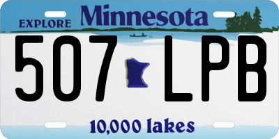 MN license plate 507LPB