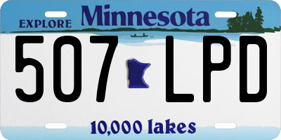 MN license plate 507LPD