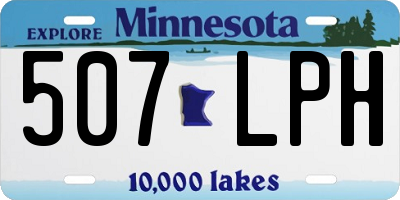 MN license plate 507LPH