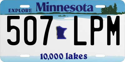 MN license plate 507LPM