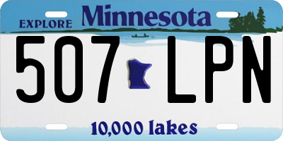 MN license plate 507LPN