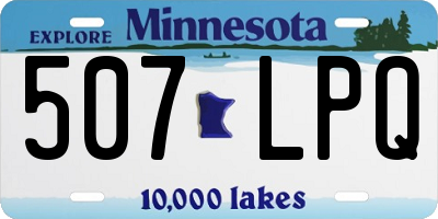MN license plate 507LPQ