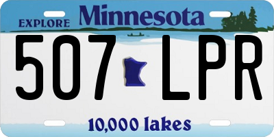 MN license plate 507LPR