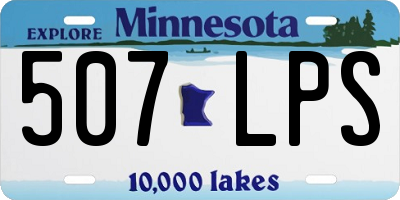 MN license plate 507LPS