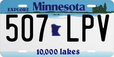 MN license plate 507LPV