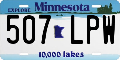 MN license plate 507LPW