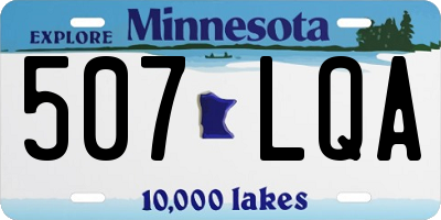 MN license plate 507LQA