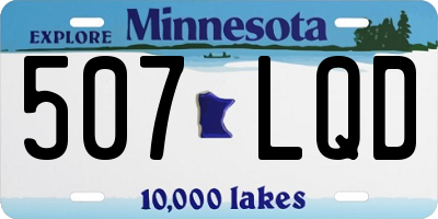 MN license plate 507LQD