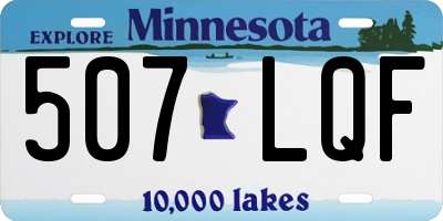 MN license plate 507LQF