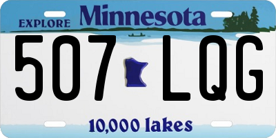 MN license plate 507LQG