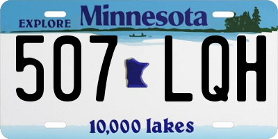 MN license plate 507LQH