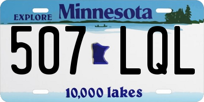 MN license plate 507LQL