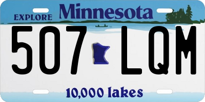 MN license plate 507LQM